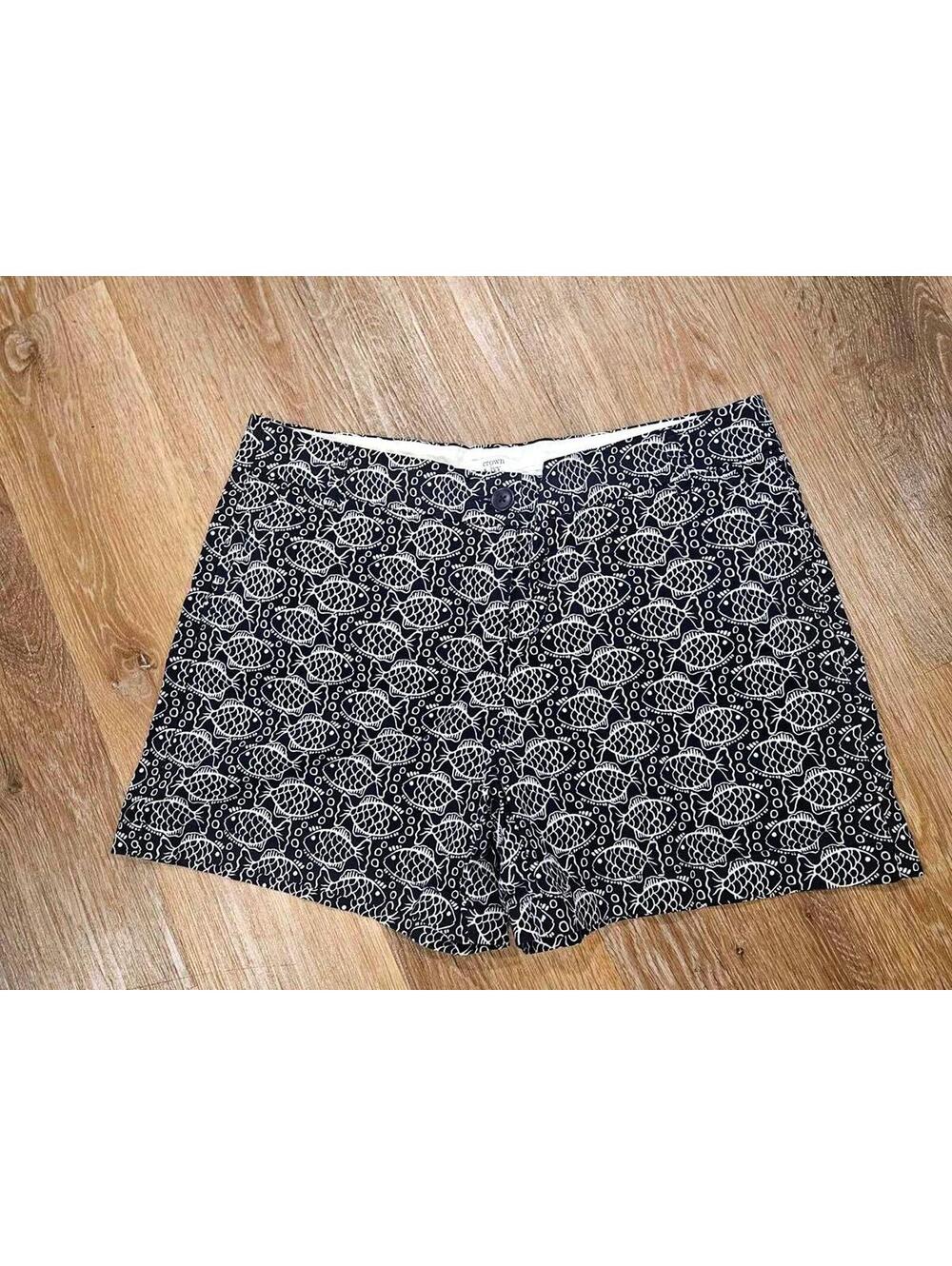 Crown & Ivy Women's Casual Fish Printed Shorts Size12 192